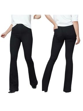 Spanx Flare Jeans Black Size Large